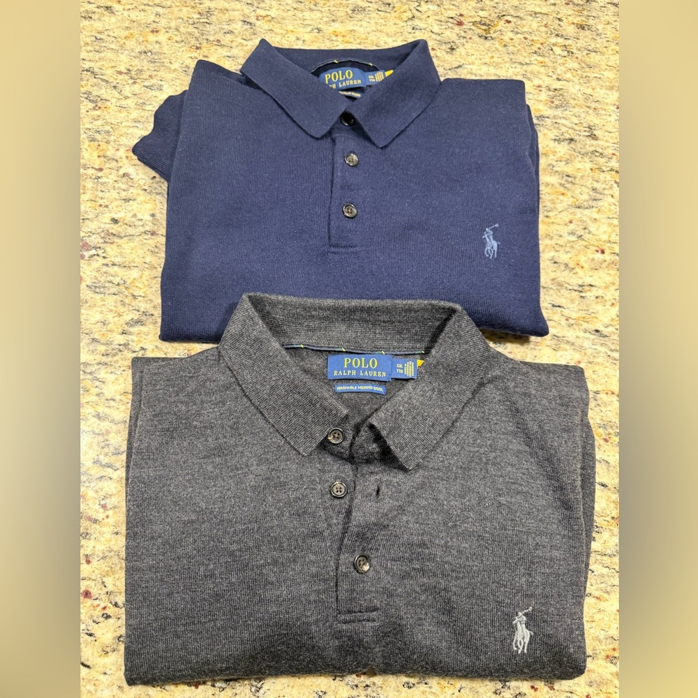 Wool Polo-Collar Sweaters
